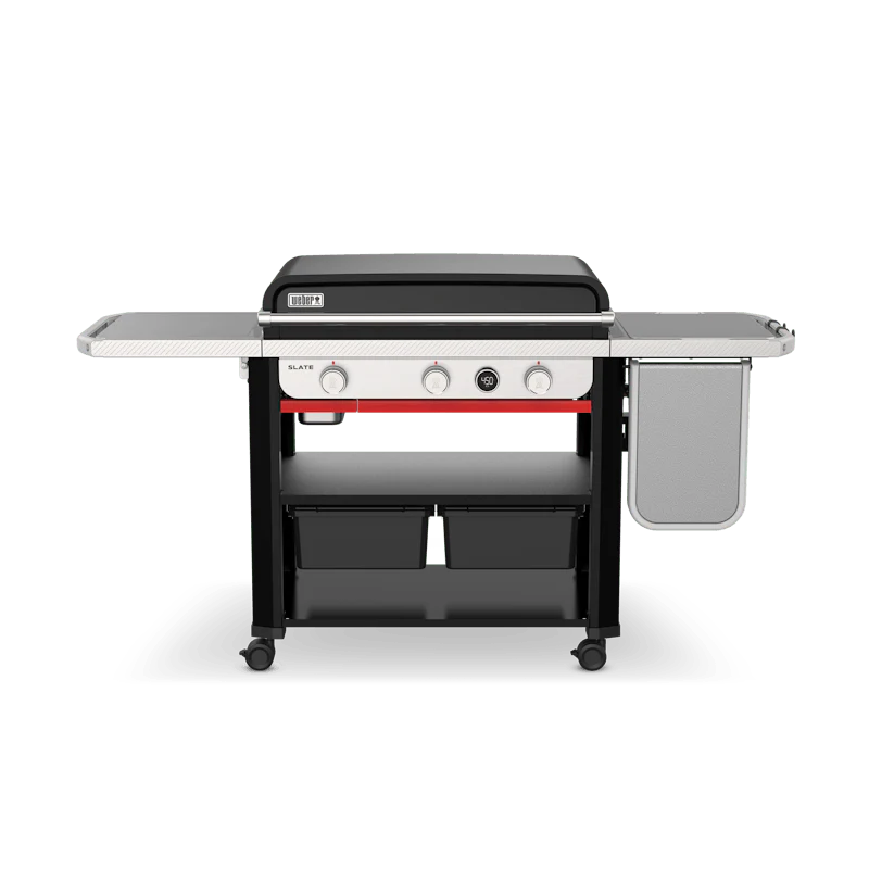 1500013 Slate 30" Rust-Resistant Griddle w/ Extendable Side Table LP - Image 4